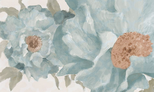 Soft Blue Peonies Poster Print - Lanie Loreth # VARPDX12249KB