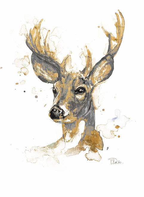 Gold Antlers I Poster Print - Patricia Pinto # VARPDX11820L