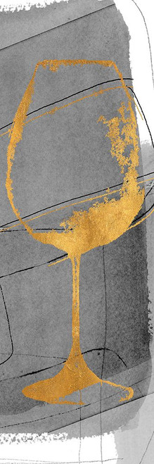 Golden Wine Glass II Poster Print - Lanie Loreth # VARPDX12944JA