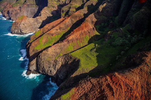 Aerial view of the Napali Coastline in Kauai-Hawaii-USA by Chuck Haney - Item # VARPDXUS12CHA0042 Aerial view of the Napali Coastline in Kauai-Hawaii-USA by Chuck Haney - Item # VARPDXUS12CHA0042