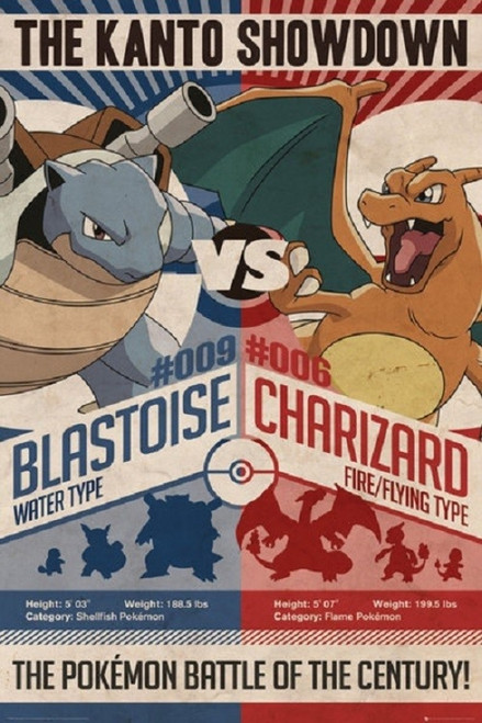 Pokemon - Red vs Blue Poster Poster Print - Item # VARXPE160523