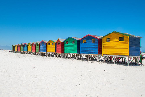 Muizenberg Cape Town Huts II Poster Print - Richard Silver - Item # VARPDX86137