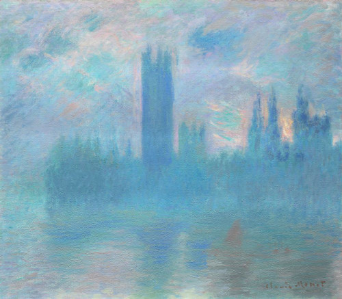 Houses of Parliament - Effect of Fog by Claude Monet Poster Print - Claude Monet - Item # VARPDXQCL1175