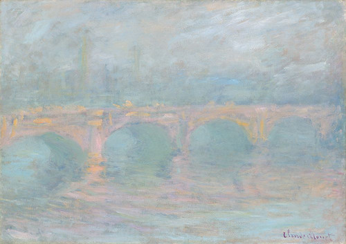 Waterloo Bridge London at Sunset by Monet1904 Poster Print - Claude Monet