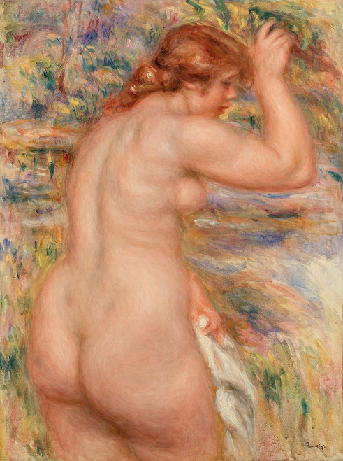 Girl Bathing Poster Print - Pierre Auguste Renoir - Item # VARPDXQCL1046