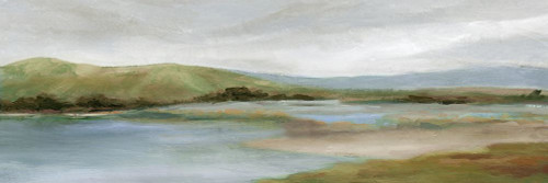 Foothills with Lake Poster Print - Carol Robinson