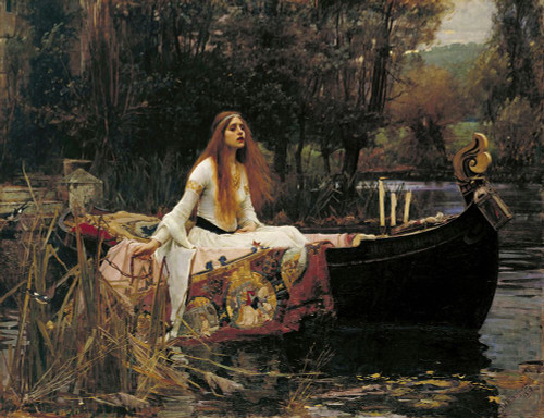 The Lady of Shalott by John William Waterhouse Poster Print - John William Waterhouse - Item # VARPDXQCL1017
