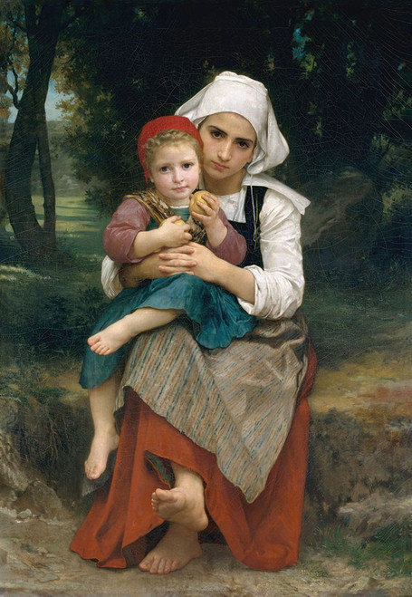 Breton Brother and Sister Poster Print - William-Adolphe Bouguereau - Item # VARPDXQCL1022