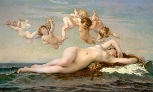 The Birth of Venus 1875 by Alexandre Cabanel Poster Print - Alexandre Cabanel