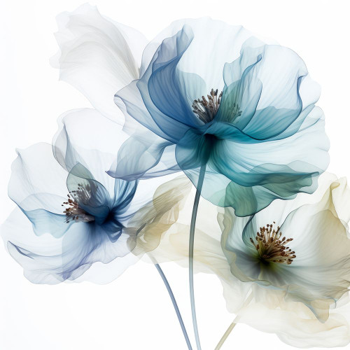 Translucent Blue Poppy II Poster Print - Irena Orlov - Item # VARPDXOR676A
