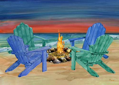 Adirondack Beach Sunset Horizontal Poster Print - Paul Brent - Item # VARPDX23735