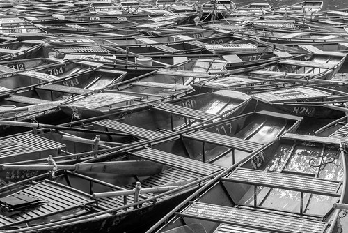 Vietnamese Boats Poster Print - Richard Silver
