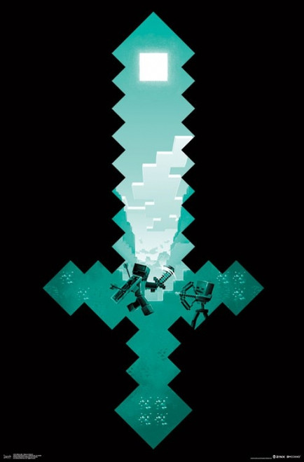 Minecraft - Diamond Sword Poster Print - Item # VARTIARP15222