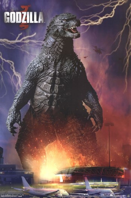 Godzilla - Airport Poster Print