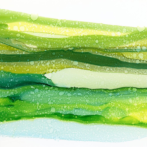 Green Wave Poster Print - Wendy Kroker (12 x 12)