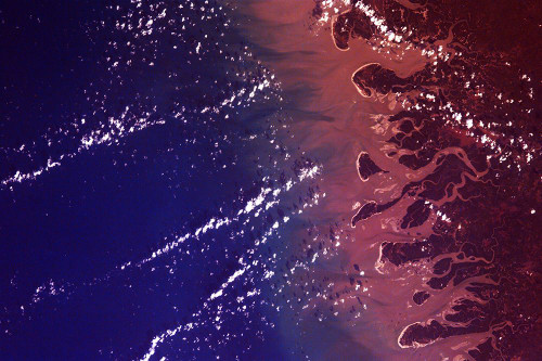 Rivers and Glaciers Viewed from Space Poster Print - NASA (12 x 12)