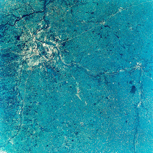 View of Minneapolis-St.Paul - Minnesota area from Space Poster Print - NASA (12 x 12)