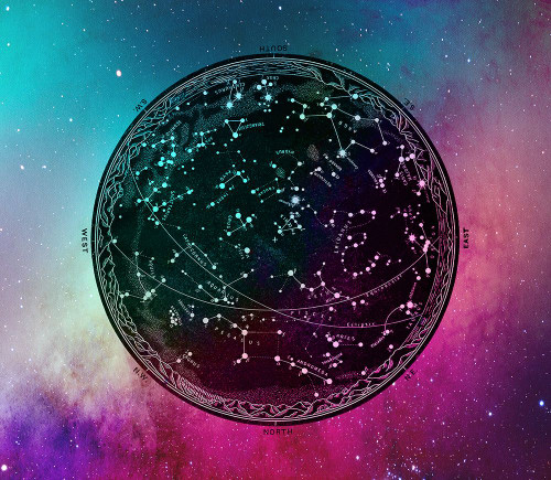Nebula Sky Map horiz Poster Print - Tina Lavoie (28 x 24)