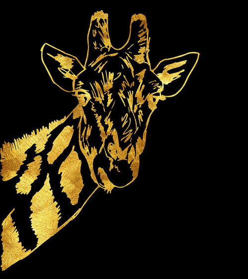 Golden Giraffe Poster Print - Tina Lavoie (21 x 24)