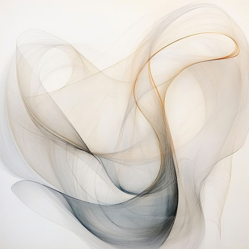 Abstract Organic Minimalist Gray III Poster Print - Irena Orlov (12 x 12)