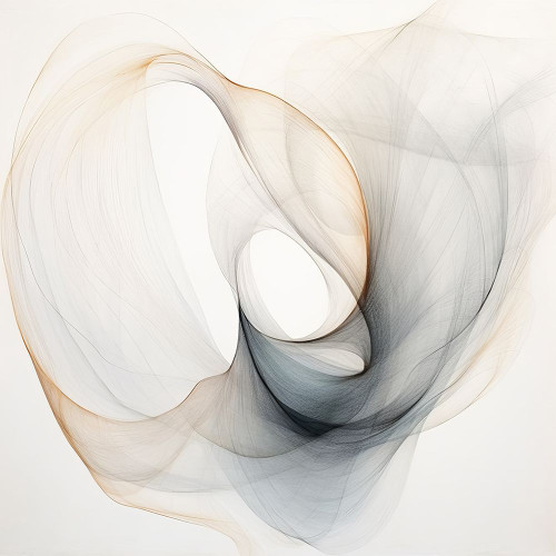 Abstract Organic Minimalist Gray I Poster Print - Irena Orlov (24 x 24)