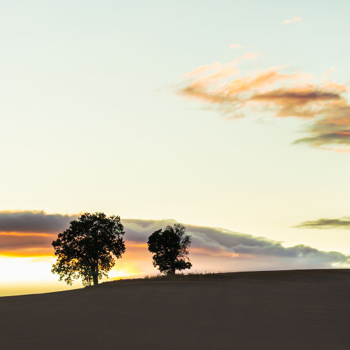 Sunset Over Rolling Hills III Poster Print - Don Schwartz (24 x 24)