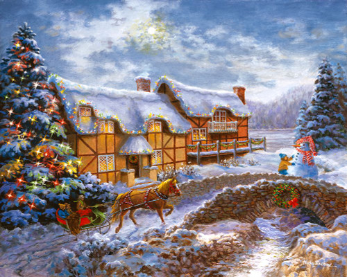 Country Cottages Poster Print - Nicky Boehme (24 x 18)