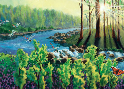 Spring Melody Poster Print - John Wang # VARPDX82125