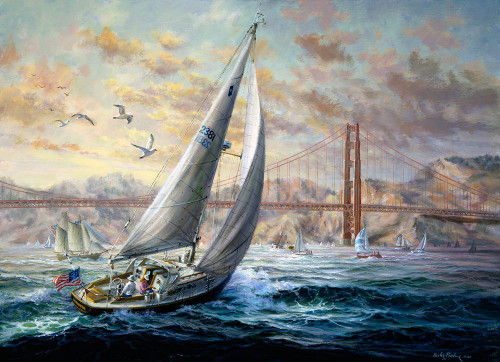 Golden Gate Poster Print - Nicky Boehme (34 x 24)