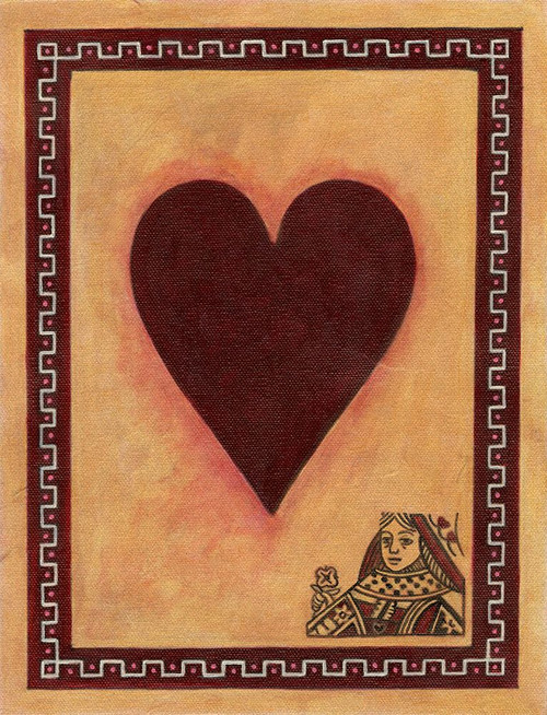 Queen Of Hearts Poster Print - John Zaccheo (24 x 32)