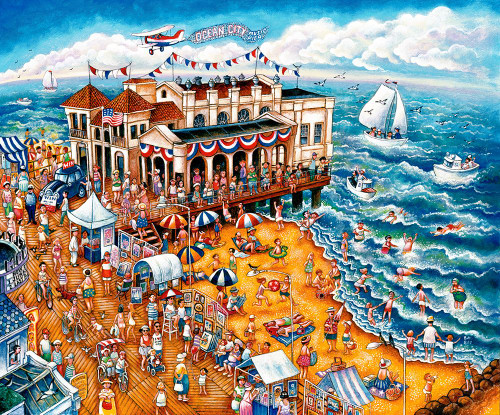 The Music Pier Poster Print - Bill Bell (24 x 20)