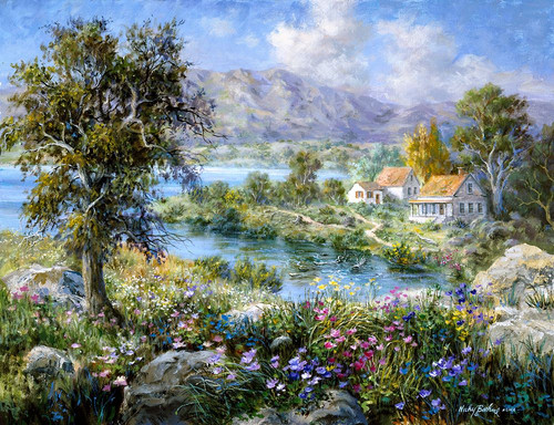 Enchanted Cottage Poster Print - Nicky Boehme (24 x 18)