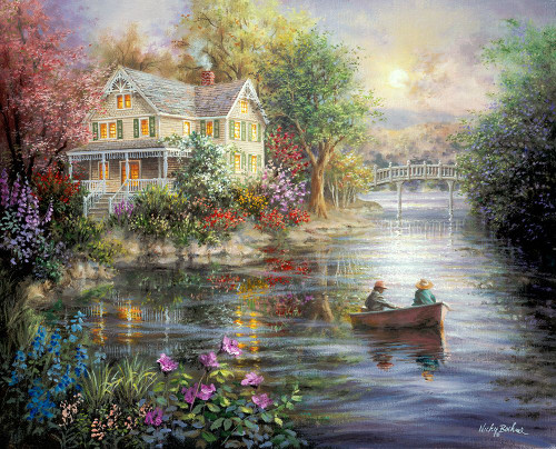 Evening Reflections Poster Print - Nicky Boehme (15 x 12)