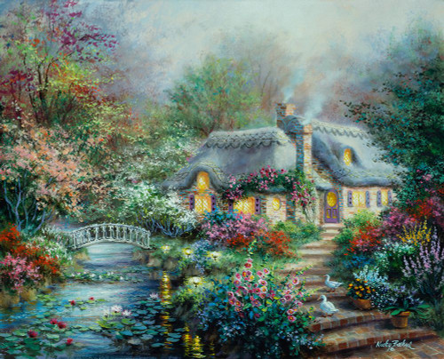 Little River Cottage Poster Print - Nicky Boehme (30 x 24)