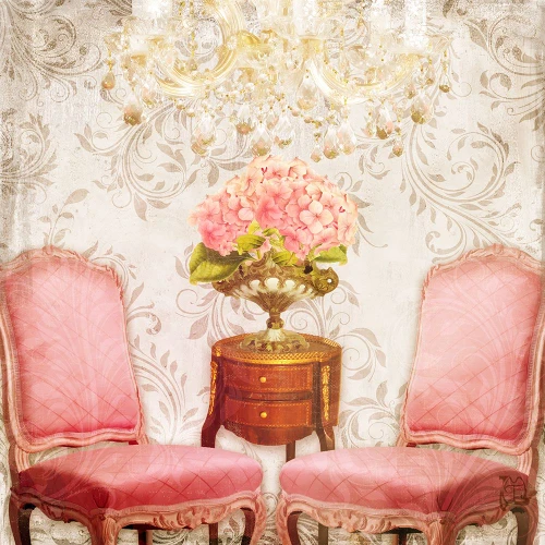 Hotel Regina Paris Salon circa 1900 Poster Print - Tina Lavoie (12 x 12)