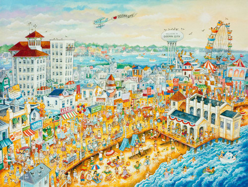 Ocean City Summer Poster Print - Bill Bell (32 x 24)