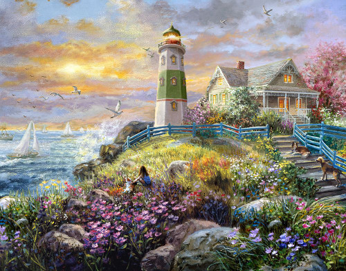 Watching the Sunset Poster Print - Nicky Boehme (24 x 19)