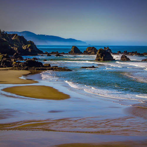 Sunrise Along the Coast Poster Print - Don Schwartz (24 x 24)