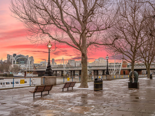 Sunset, Southbank, London Poster Print - Assaf Frank (24 x 18)