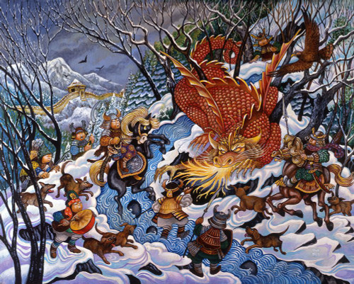 The Red Dragon Poster Print - Bill Bell (24 x 19)