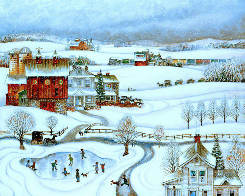 PA Winter Poster Print - Bill Bell (24 x 18)