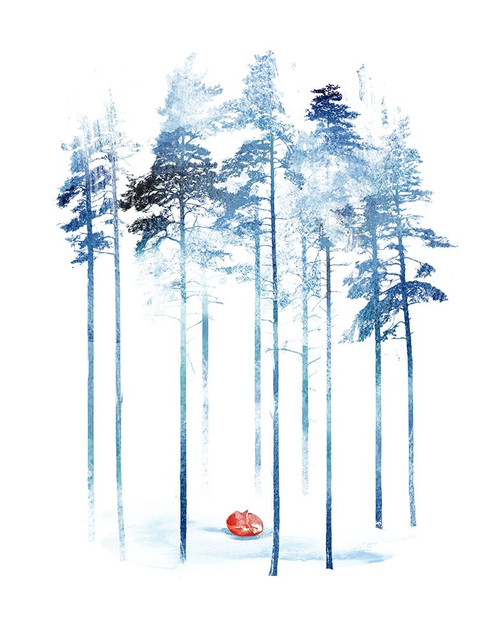 Sleeping In The Woods Poster Print - Robert Farkas (9 x 12)