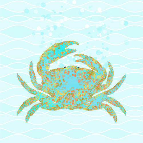 Kramer Crab Poster Print - Tina Lavoie (12 x 12)