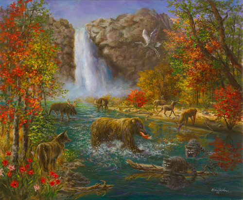 Where The Animals Play Poster Print - Nicky Boehme (29 x 24)