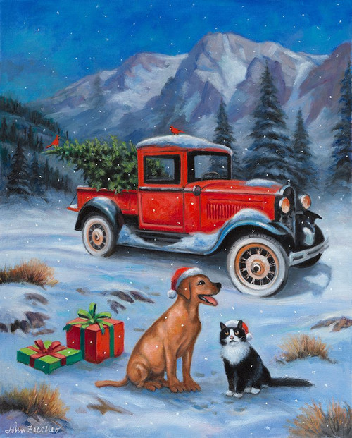 Waiting for Christmas Poster Print - John Zaccheo (19 x 24)