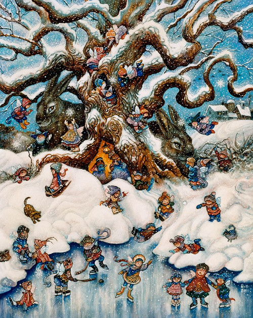 The Snow Fairies Poster Print - Bill Bell (19 x 24)