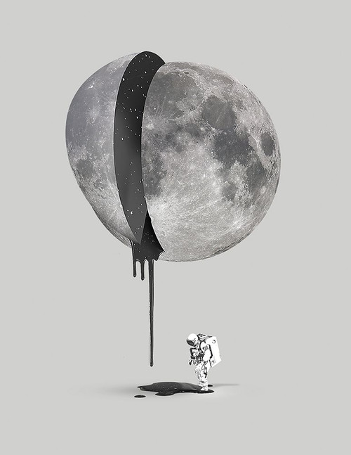 Bleeding Moon Poster Print - Robert Farkas (24 x 31)