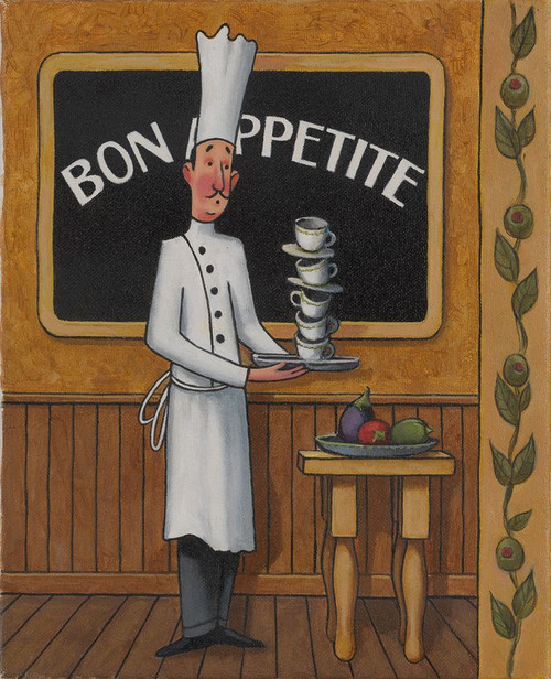 Bon Appetite Poster Print - John Zaccheo (12 x 15)
