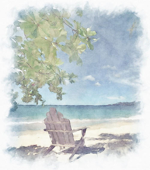 Lone Chair Poster Print - Noah Bay (21 x 24)