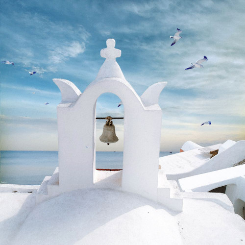 Grecian Blue II Poster Print - Steve Hunziker # VARPDX81951